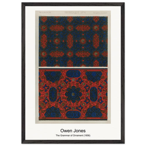 The Grammar of Ornament (1856) by Owen Jones. Archival Print on Museum Quality Matte Paper. Premium Wood Framed Wall Art. Original Aspect Ratio