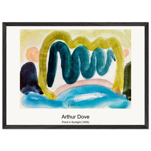 Pond in Sunlight (1935) by Arthur Dove. Archival Print on Museum Quality Matte Paper. Premium Wood Framed Wall Art. Original Aspect Ratio