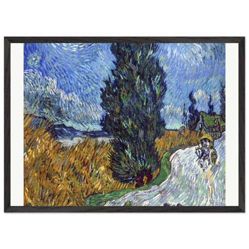 Fishing Boats on the Beach at Saintes-Maries (1888) by Vincent van Gogh. Archival Print on Museum Quality Matte Paper. Premium Wood Framed Wall Art. Optimised Aspect Ratio.