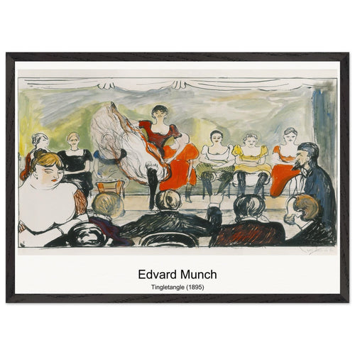 Tingletangle (1895) by Edvard Munch. Archival Print on Museum Quality Matte Paper. Premium Wood Framed Wall Art. Optimised Aspect Ratio.