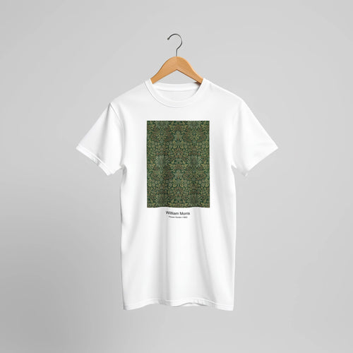Rain Landscape (1911) by Wassily Kandinsky. Custom Print on a 100% Airlume Combed and Ring-Spun Cotton Unisex Crewneck T-shirt Original Aspect Ratio