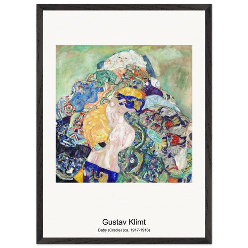 Baby (Cradle) (ca. 1917-1918) by Gustav Klimt. Archival Print on Museum Quality Matte Paper. Premium Wood Framed Wall Art. Original Aspect Ratio
