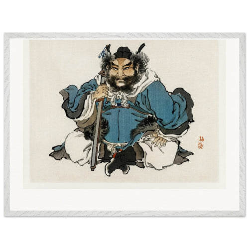 Warrior (1913) by Kōno Bairei. Archival Print on Museum Quality Matte Paper. Premium Wood Framed Wall Art. Original Aspect Ratio