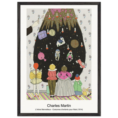 L'Arbre Merveilleux - Costumes d'enfants pour Nöel (1914) by Charles Martin. Archival Print on Museum Quality Matte Paper. Premium Wood Framed Wall Art. Optimised Aspect Ratio.