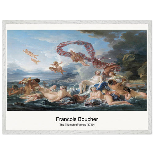 The Triumph of Venus (1740) by François Boucher. Archival Print on Museum Quality Matte Paper. Premium Wood Framed Wall Art. Optimised Aspect Ratio.