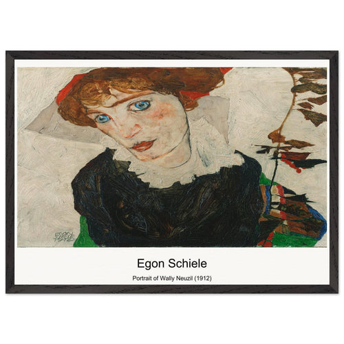 Portrait of Wally Neuzil (1912) by Egon Schiele. Archival Print on Museum Quality Matte Paper. Premium Wood Framed Wall Art. Optimised Aspect Ratio.