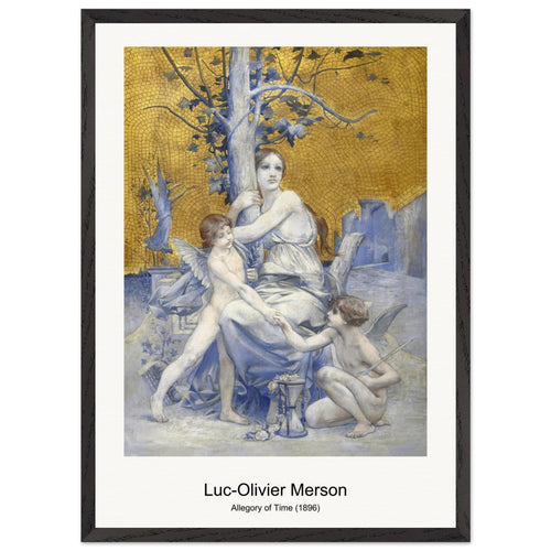 Allegory of Time (1896) by Luc-Olivier Merson. Archival Print on Museum Quality Matte Paper. Premium Wood Framed Wall Art. Original Aspect Ratio