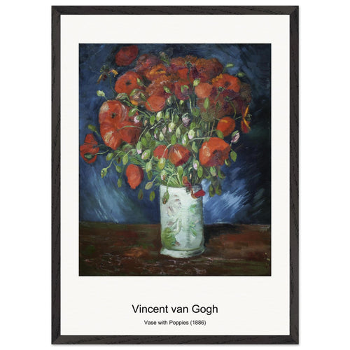 Imperial Fritillaries in a Copper Vase (1887) by Vincent van Gogh. Archival Print on Museum Quality Matte Paper. Premium Wood Framed Wall Art. Original Aspect Ratio
