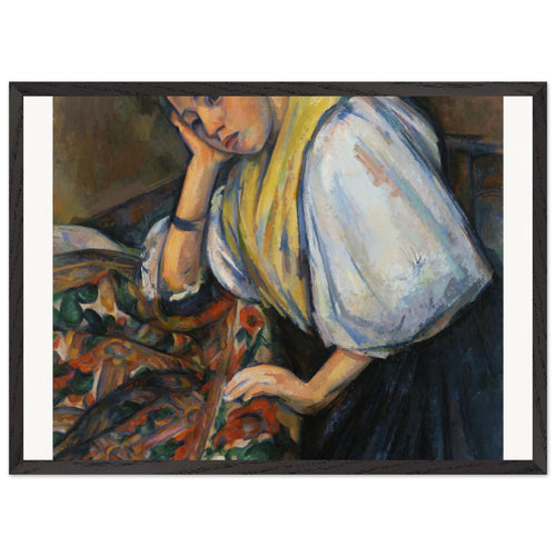 The Card Players (Les Joueurs de cartes) (ca. 1890-1892) by Paul Cézanne. Archival Print on Museum Quality Matte Paper. Premium Wood Framed Wall Art. Original Aspect Ratio