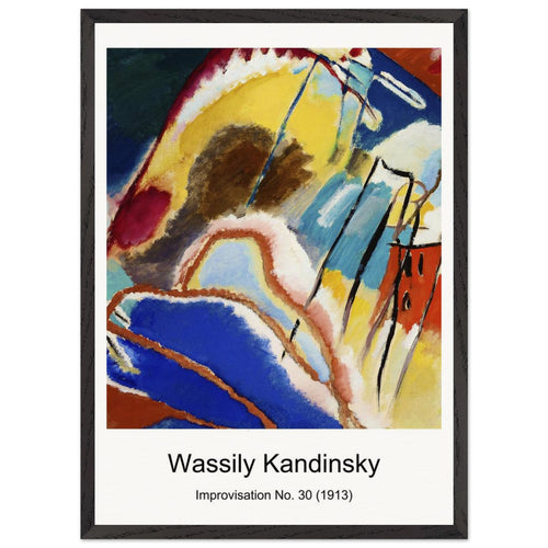 Riding couple (1906) by Wassily Kandinsky. Archival Print on Museum Quality Matte Paper. Premium Wood Framed Wall Art. Optimised Aspect Ratio.