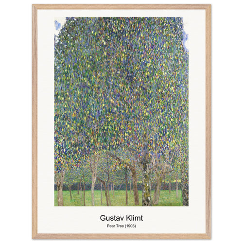 Pear Tree (1903) by Gustav Klimt. Archival Print on Museum Quality Matte Paper. Premium Wood Framed Wall Art. Optimised Aspect Ratio.