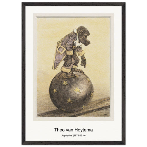 Twee zilverfazanten (1878-1905) by Theo van Hoytema. Archival Print on Museum Quality Matte Paper. Premium Wood Framed Wall Art. Original Aspect Ratio