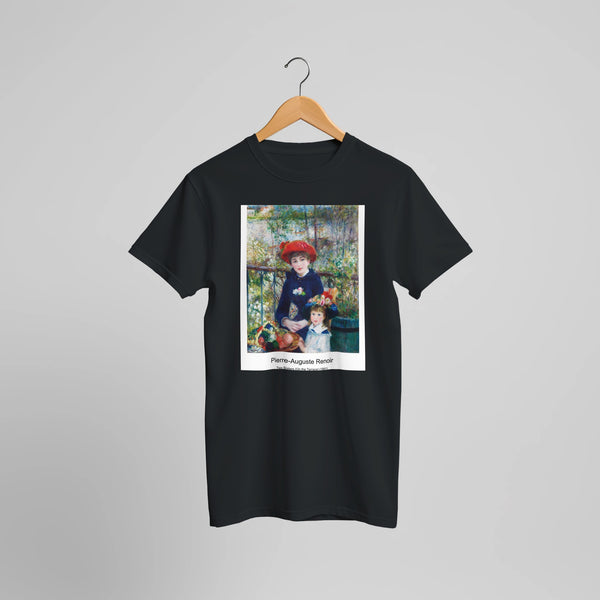 Albert Cahen d'Anvers (1881) by Pierre-Auguste Renoir. Custom Print on a 100% Airlume Combed and Ring-Spun Cotton Unisex Crewneck T-shirt Optimised Aspect Ratio.