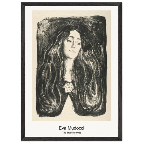 The Brooch (1903) by Eva Mudocci. Archival Print on Museum Quality Matte Paper. Premium Wood Framed Wall Art. Optimised Aspect Ratio.