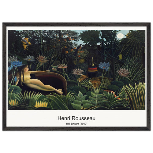 The Dream (1910) by Henri Rousseau. Archival Print on Museum Quality Matte Paper. Premium Wood Framed Wall Art. Optimised Aspect Ratio.