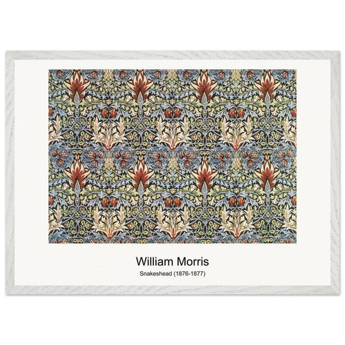Snakeshead (1876-1877) by William Morris. Archival Print on Museum Quality Matte Paper. Premium Wood Framed Wall Art. Original Aspect Ratio