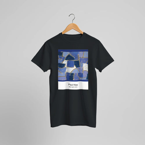Colorful Architecture (1917) by Paul Klee. Custom Print on a 100% Airlume Combed and Ring-Spun Cotton Unisex Crewneck T-shirt Optimised Aspect Ratio.
