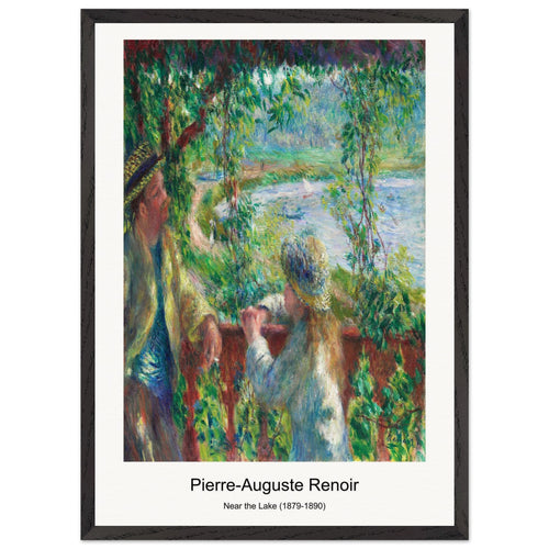 Two Girls Reading (1890-1891) by Pierre-Auguste Renoir. Archival Print on Museum Quality Matte Paper. Premium Wood Framed Wall Art. Optimised Aspect Ratio.