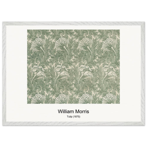Tulip (1875) by William Morris. Archival Print on Museum Quality Matte Paper. Premium Wood Framed Wall Art. Original Aspect Ratio