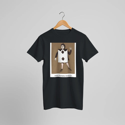 Two of Spades (1915) Costume Design for Alice in Wonderland (1915) by William Penhallow Henderson. Custom Print on a 100% Airlume Combed and Ring-Spun Cotton Unisex Crewneck T-shirt Optimised Aspect Ratio.