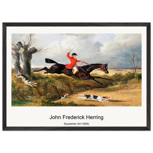 Equestrian Art (1820) by John Frederick Herring. Archival Print on Museum Quality Matte Paper. Premium Wood Framed Wall Art. Optimised Aspect Ratio.
