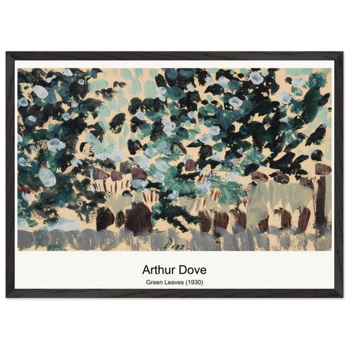 Green Leaves (1930) by Arthur Dove. Archival Print on Museum Quality Matte Paper. Premium Wood Framed Wall Art. Optimised Aspect Ratio.