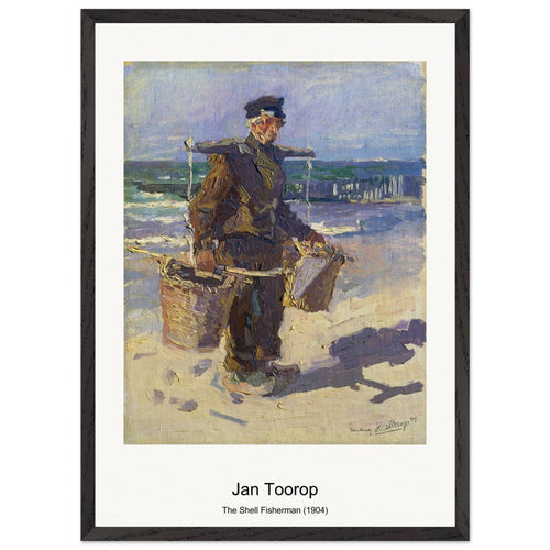 The Shell Fisherman (1904) by Jan Toorop. Archival Print on Museum Quality Matte Paper. Premium Wood Framed Wall Art. Original Aspect Ratio