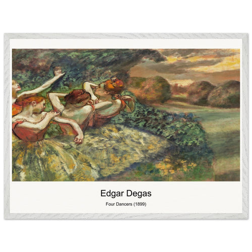 Four Dancers (1899) by Edgar Degas. Archival Print on Museum Quality Matte Paper. Premium Wood Framed Wall Art. Optimised Aspect Ratio.
