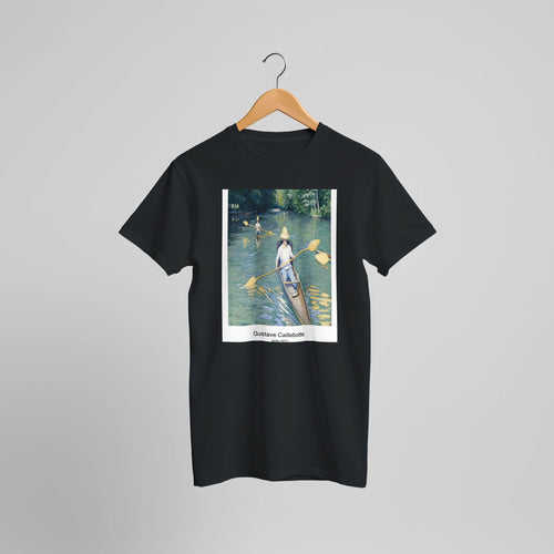 Egrets and Reeds in Moonlight (1926) by Ohara Koson. Custom Print on a 100% Airlume Combed and Ring-Spun Cotton Unisex Crewneck T-shirt Optimised Aspect Ratio.
