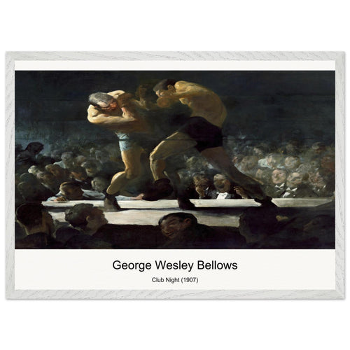 Club Night (1907) by George Wesley Bellows. Archival Print on Museum Quality Matte Paper. Premium Wood Framed Wall Art. Optimised Aspect Ratio.