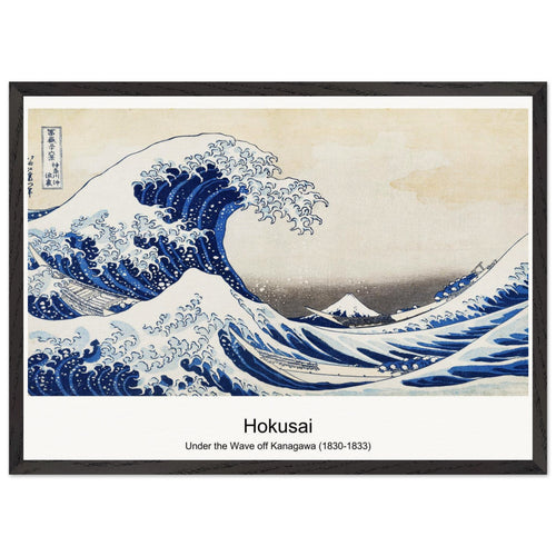 Under the Wave off Kanagawa (1830-1833) by Katsushika Hokusai. Archival Print on Museum Quality Matte Paper. Premium Wood Framed Wall Art. Optimised Aspect Ratio.