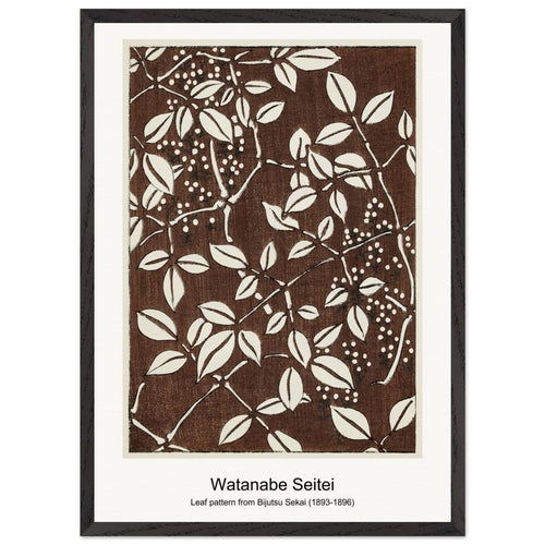 Flowers on a footpath illustration from Bijutsu Sekai (1893-1896) by Watanabe Seitei. Archival Print on Museum Quality Matte Paper. Premium Wood Framed Wall Art. Optimised Aspect Ratio.