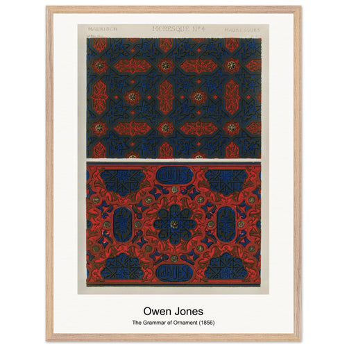 The Grammar of Ornament (1856) by Owen Jones. Archival Print on Museum Quality Matte Paper. Premium Wood Framed Wall Art. Optimised Aspect Ratio.