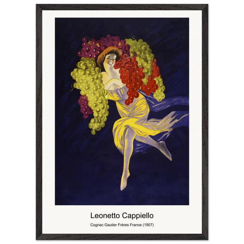 Cognac Gautier Frères France (1907) by Leonetto Cappiello. Archival Print on Museum Quality Matte Paper. Premium Wood Framed Wall Art. Optimised Aspect Ratio.