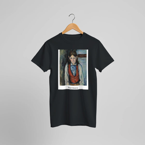 Abandoned House near Aix-en-Provence (1885-1887) by Paul Cézanne. Custom Print on a 100% Airlume Combed and Ring-Spun Cotton Unisex Crewneck T-shirt Optimised Aspect Ratio.