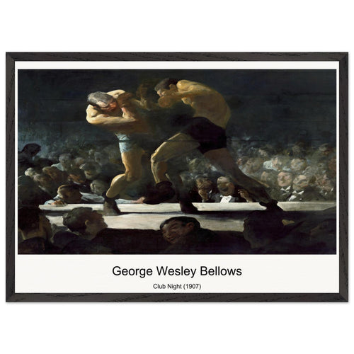 Club Night (1907) by George Wesley Bellows. Archival Print on Museum Quality Matte Paper. Premium Wood Framed Wall Art. Optimised Aspect Ratio.