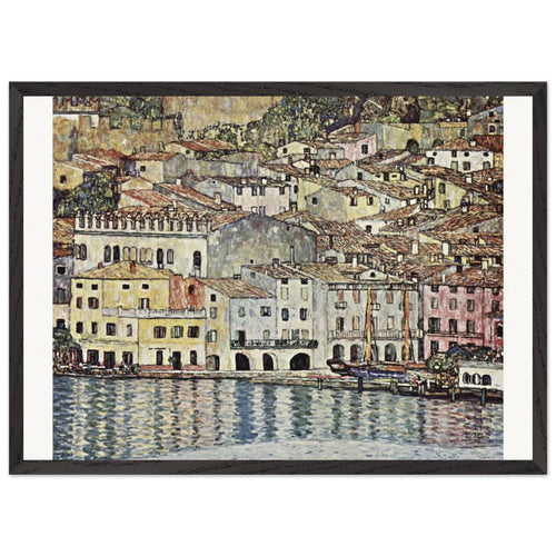 Malcesine am Gardasee (1913) by Gustav Klimt. Archival Print on Museum Quality Matte Paper. Premium Wood Framed Wall Art. Original Aspect Ratio