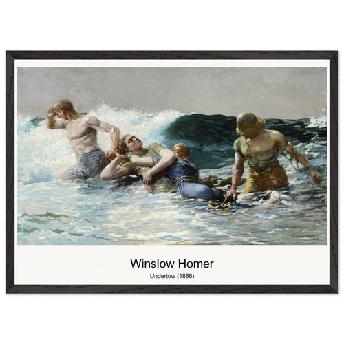 Sailing off Gloucester (ca. 1880) by Winslow Homer. Archival Print on Museum Quality Matte Paper. Premium Wood Framed Wall Art. Optimised Aspect Ratio.