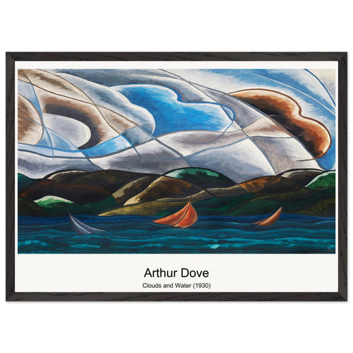 Clouds and Water (1930) by Arthur Dove. Archival Print on Museum Quality Matte Paper. Premium Wood Framed Wall Art. Optimised Aspect Ratio.