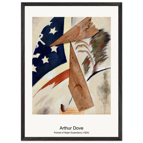 Portrait of Ralph Dusenberry (1924) by Arthur Dove. Archival Print on Museum Quality Matte Paper. Premium Wood Framed Wall Art. Original Aspect Ratio