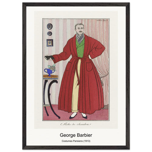 Costumes Parisiens (1913) by George Barbier. Archival Print on Museum Quality Matte Paper. Premium Wood Framed Wall Art. Optimised Aspect Ratio.