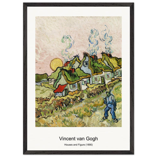 Bouquet of Flowers in a Vase (1890) by Vincent van Gogh. Archival Print on Museum Quality Matte Paper. Premium Wood Framed Wall Art. Original Aspect Ratio