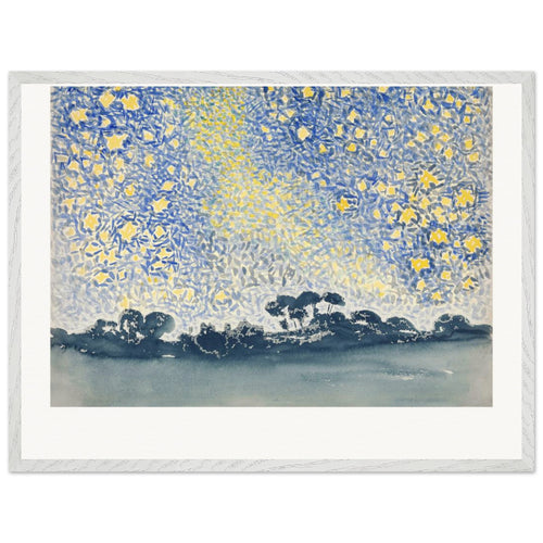 Landscape with Stars (1905-1908) by Henri-Edmond Cross. Archival Print on Museum Quality Matte Paper. Premium Wood Framed Wall Art. Original Aspect Ratio