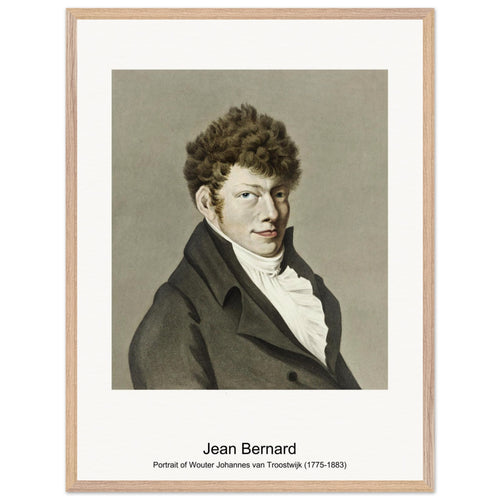 Portrait of Wouter Johannes van Troostwijk (1775-1883) by Jean Bernard. Archival Print on Museum Quality Matte Paper. Premium Wood Framed Wall Art. Original Aspect Ratio