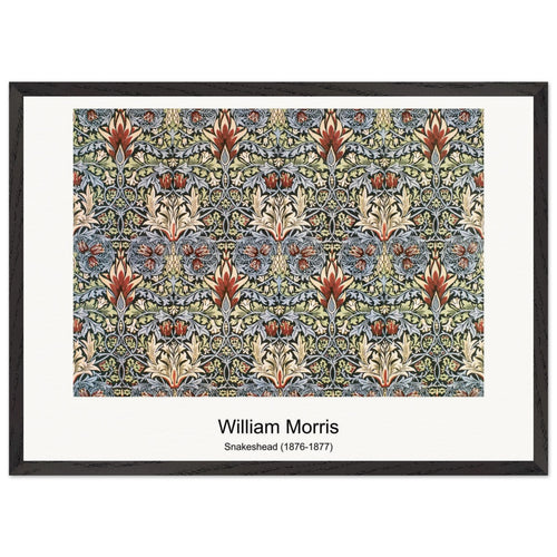 Printed Linen - Honeysuckle (1896) by William Morris. Archival Print on Museum Quality Matte Paper. Premium Wood Framed Wall Art. Original Aspect Ratio