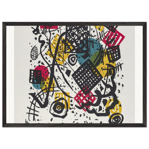 Composition 2 (1911) by Wassily Kandinsky. Archival Print on Museum Quality Matte Paper. Premium Wood Framed Wall Art. Optimised Aspect Ratio.