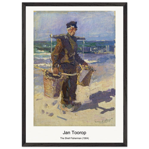 The Shell Fisherman (1904) by Jan Toorop. Archival Print on Museum Quality Matte Paper. Premium Wood Framed Wall Art. Optimised Aspect Ratio.