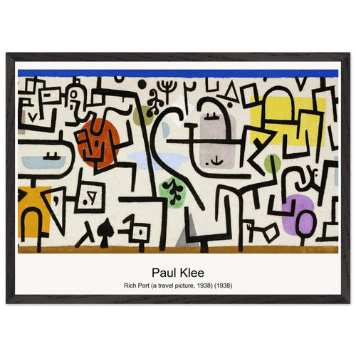 Blue night (1937) by Paul Klee. Archival Print on Museum Quality Matte Paper. Premium Wood Framed Wall Art. Optimised Aspect Ratio.