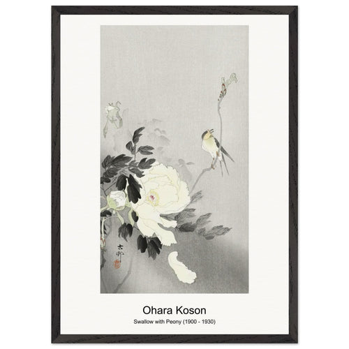 Birds and plants (1900 - 1936) by Ohara Koson. Archival Print on Museum Quality Matte Paper. Premium Wood Framed Wall Art. Original Aspect Ratio