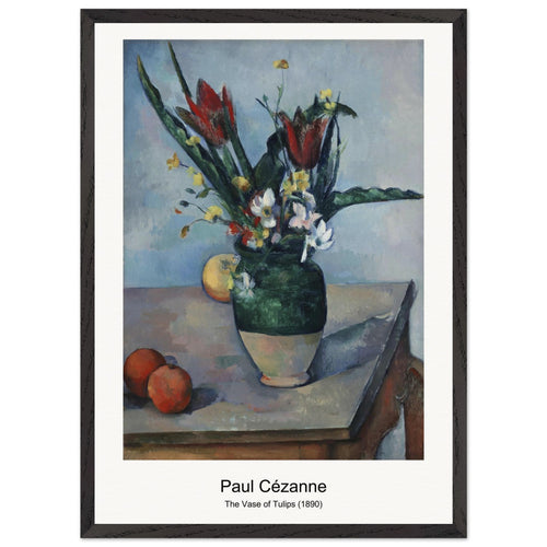 Young Italian Woman at a Table (ca. 1895-1900) by Paul Cézanne. Archival Print on Museum Quality Matte Paper. Premium Wood Framed Wall Art. Optimised Aspect Ratio.